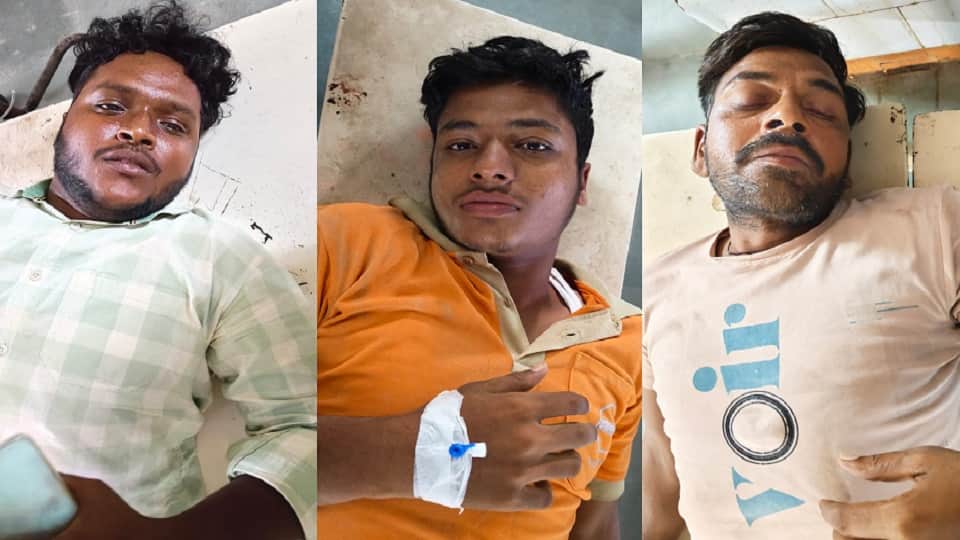 Six people burnt by high-tension line
