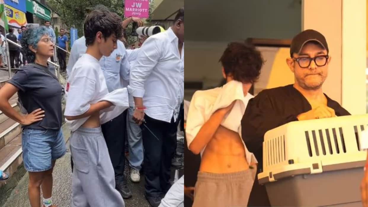 Aamir Khan son Azaad crying video users ask is his pet is not well check viral video