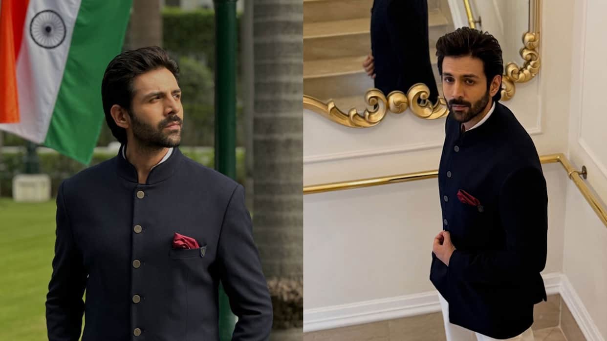 Kartik Aaryan attends at home reception hosted by President Murmu on Independence Day