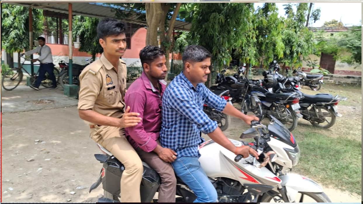 Two youths detained for misbehaving with teachers at a school in Padrauna, Kushinagar.
