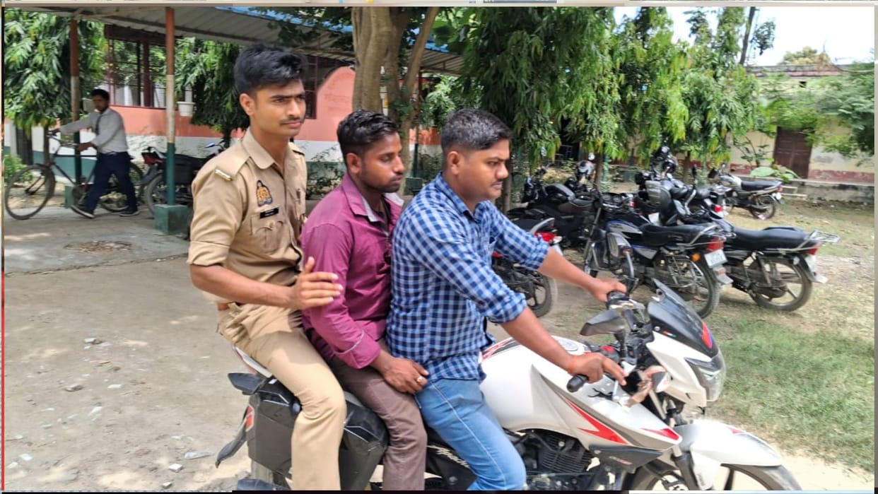 Two youths detained for misbehaving with teachers at a school in Padrauna, Kushinagar.
