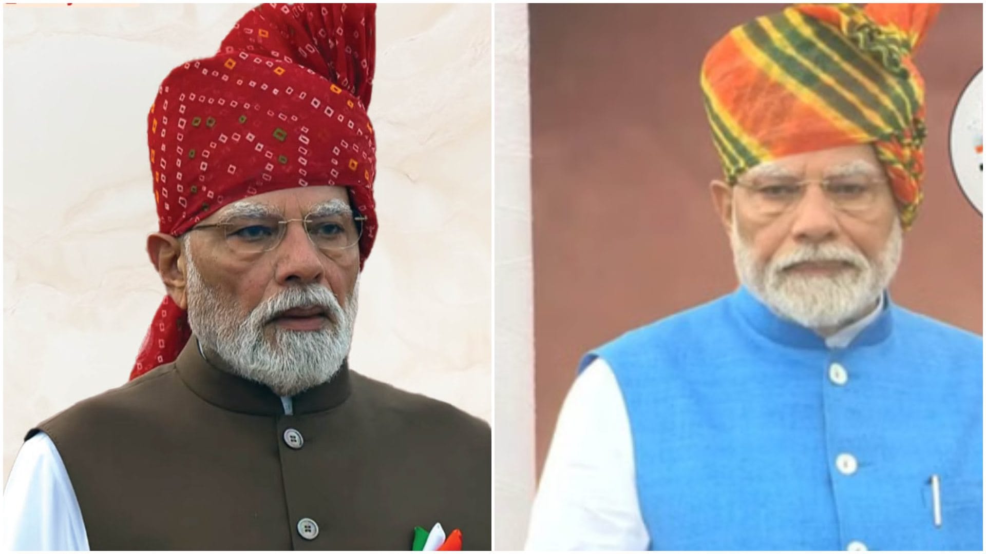 PM Modi Independence Day Look 2026: Red Bandhani Turban, Brown Jacket and White Kurta Decoded