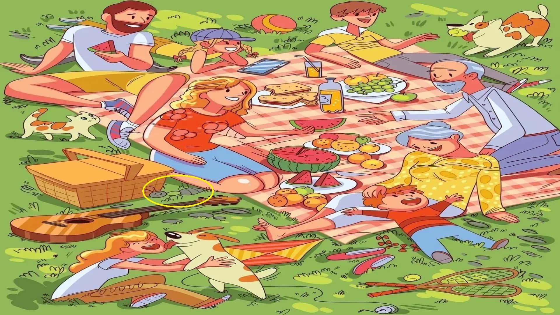 Optical Illusion IQ Test Brain Test Can You Spot ant in 9 Seconds Brain Teaser Image