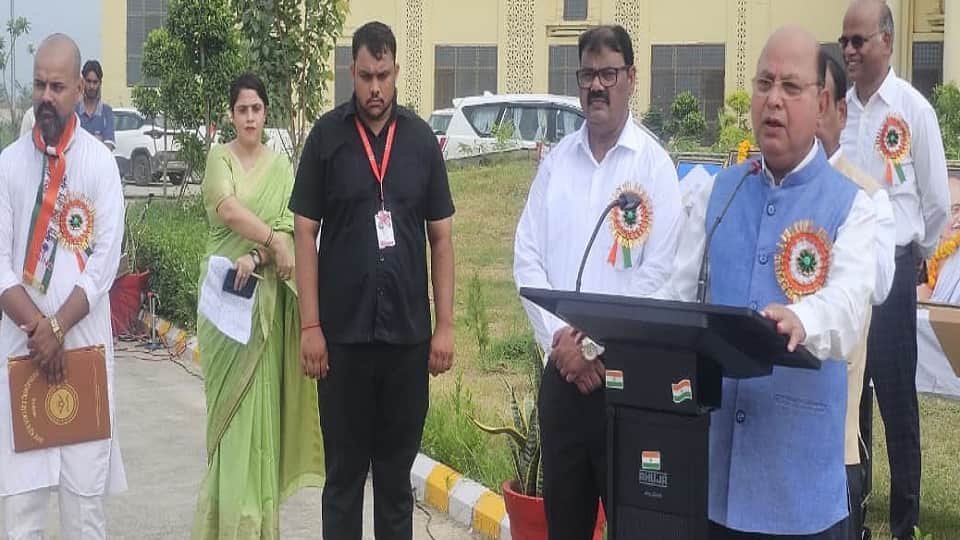 Independence Day celebrated at Raja Mahendra Pratap Singh University