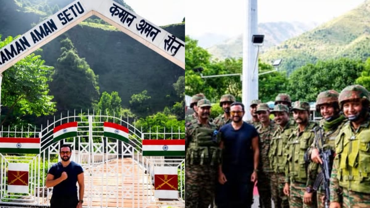 उरी में सैनिकों संग सैफ अली खान ने मनाया स्वतंत्रता दिवस, तस्वीरें वायरल