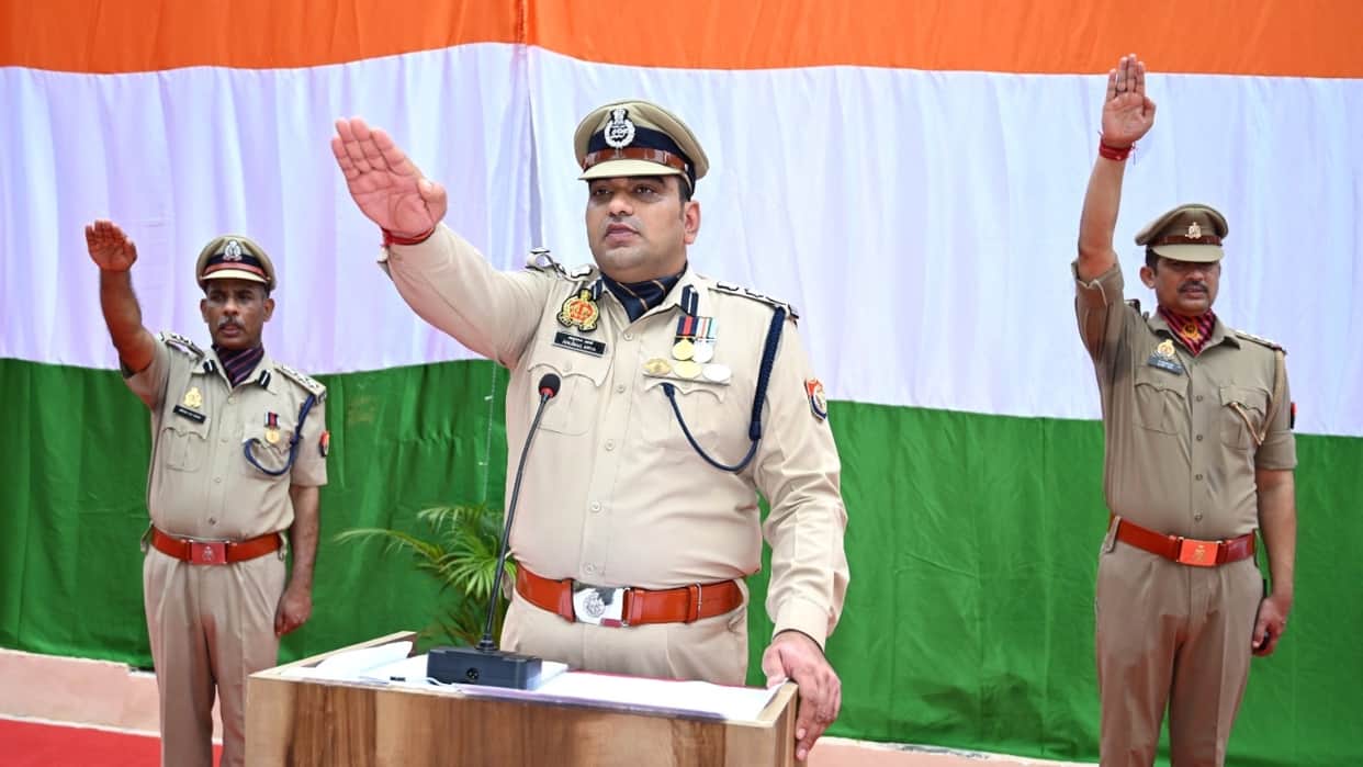 independence day 2026 India Bareilly painted in patriotic colours officers hoisted the flag