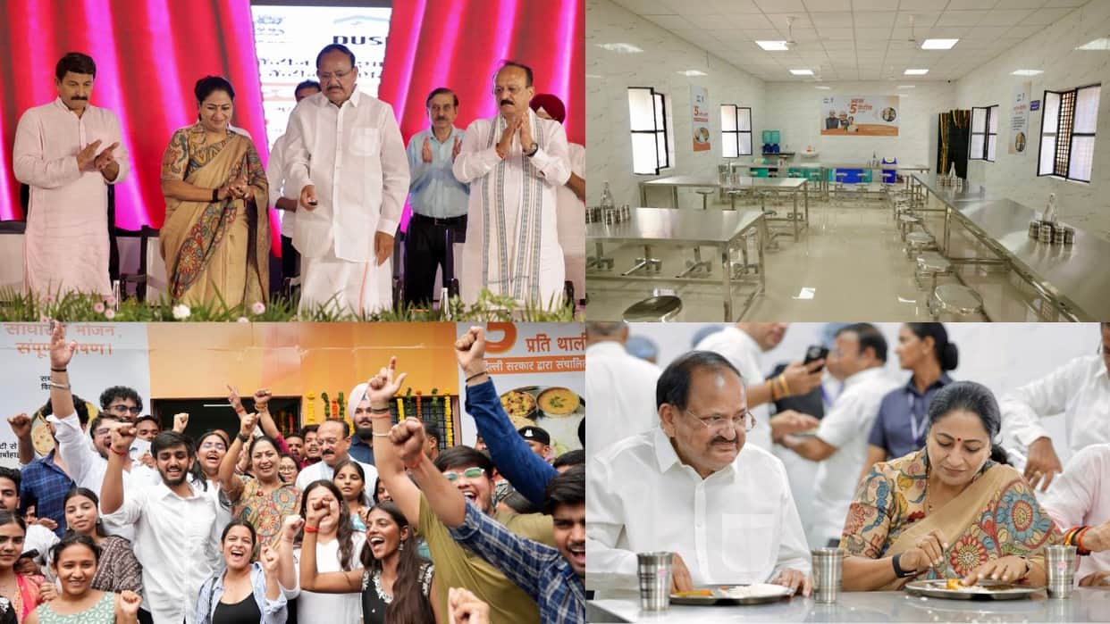 Statement by CM Rekha Gupta upon fulfillment of pledge to set up 100 Atal Canteens in Delhi