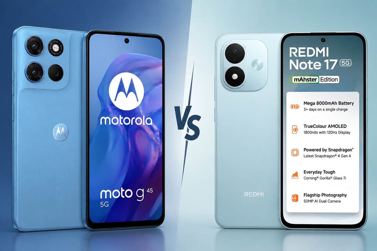 Moto G Max vs Redmi Note 17 5G, Which Phone Better Under 30,000?