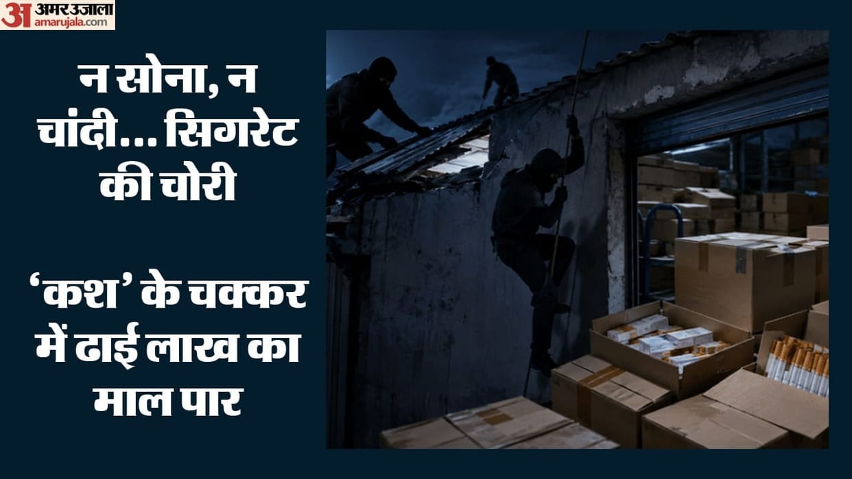 सिगरेट चाहिए थी, छत तोड़ डाली: रस्सी के जरिए गोदाम में घुसे चोर, ढाई लाख की ‘कश’ वाली खेप लेकर हुए फरार Cigarettes worth rs 2.5 lakh stolen from warehouse in Faridabad Kheri Kalan village after cutting through roof