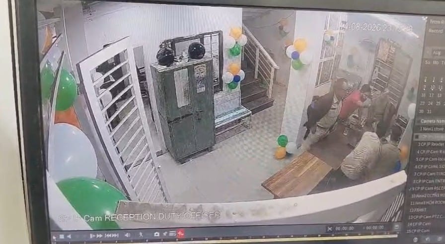 घटना का सीसीटीवी फुटेज