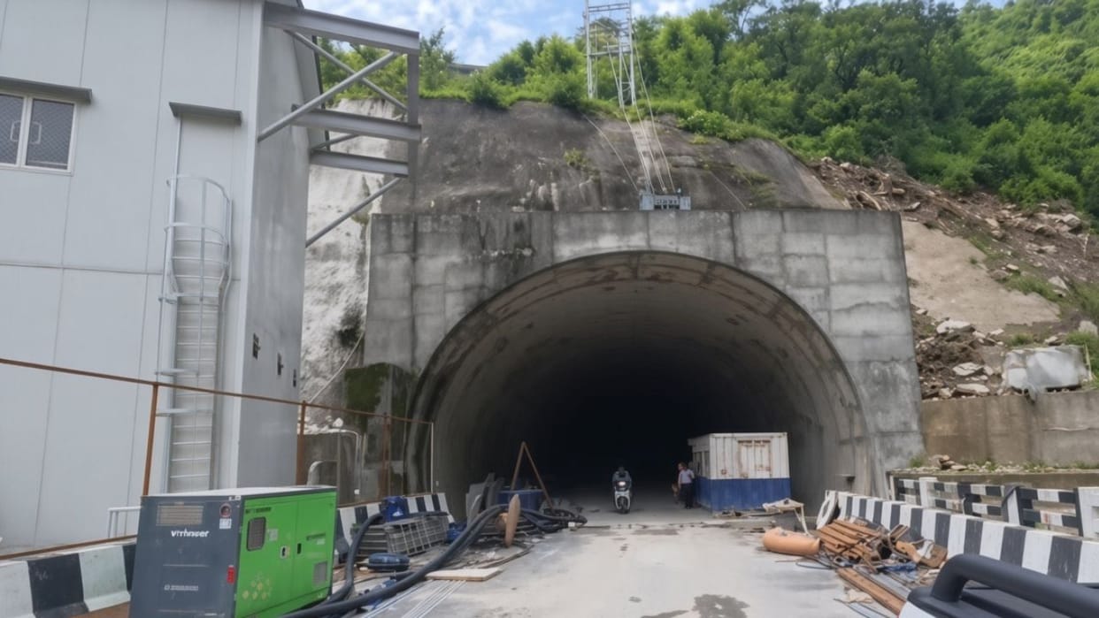 hanogi tunnel repair 50 crore kiratpur manali fourlane mandi