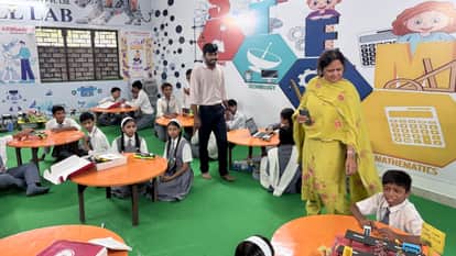 Modern lab in a government school students here are learning drone and space science technologies