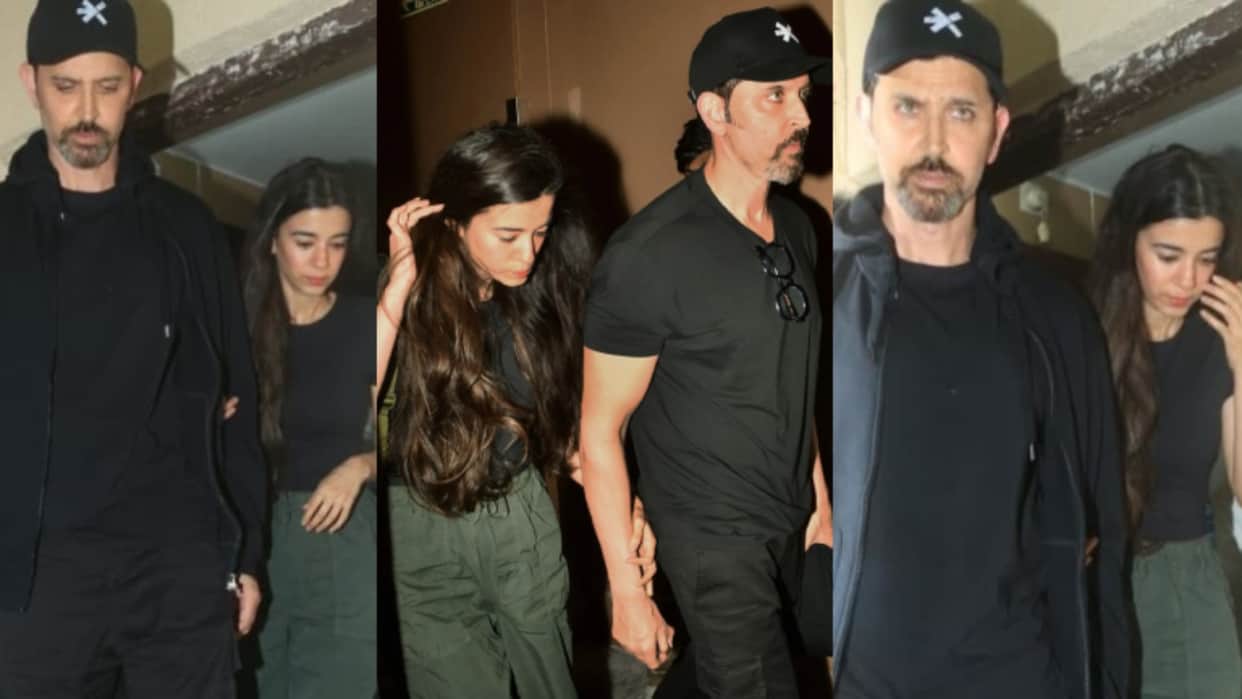 Hrithik Roshan Saba Azad spotted hand in hand after a movie date amid break up rumours