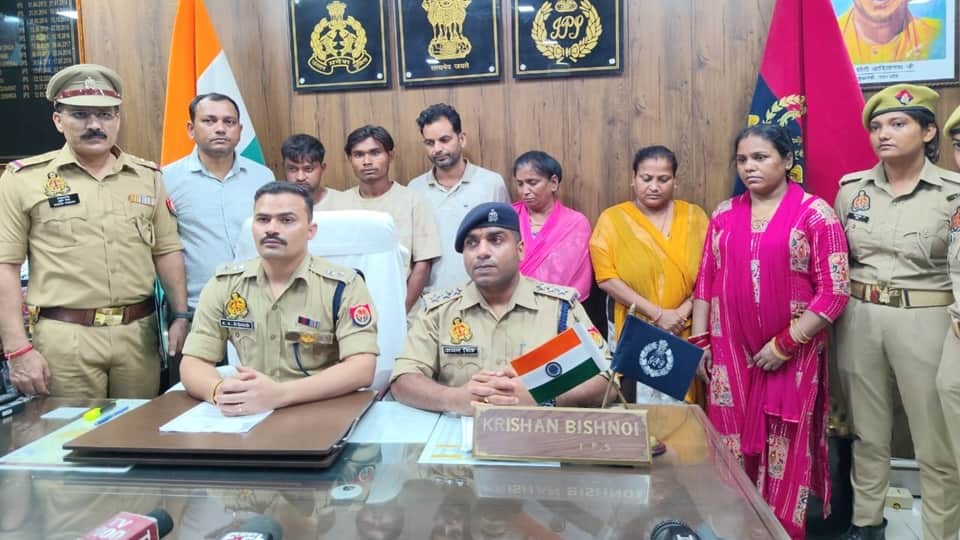 Child trafficking gang busted in Sambhal six arrested, including a Delhi nurse.