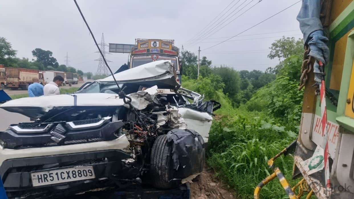 sundernagar alsu chowk four lane car accident haryana youth death