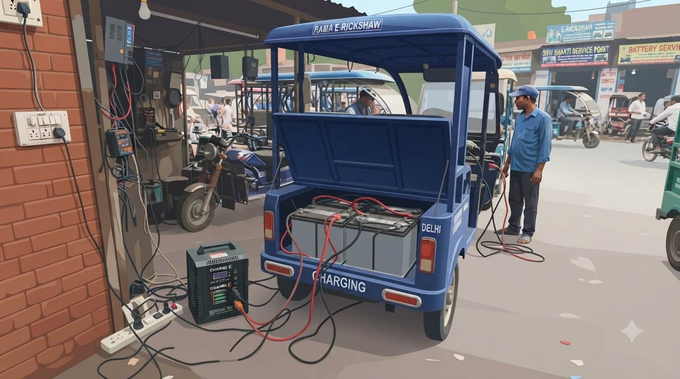 e-Rickshaw Battery Blast in Delhi: 2 people died in a fire caused by an e-rickshaw battery explosion kyo hua
