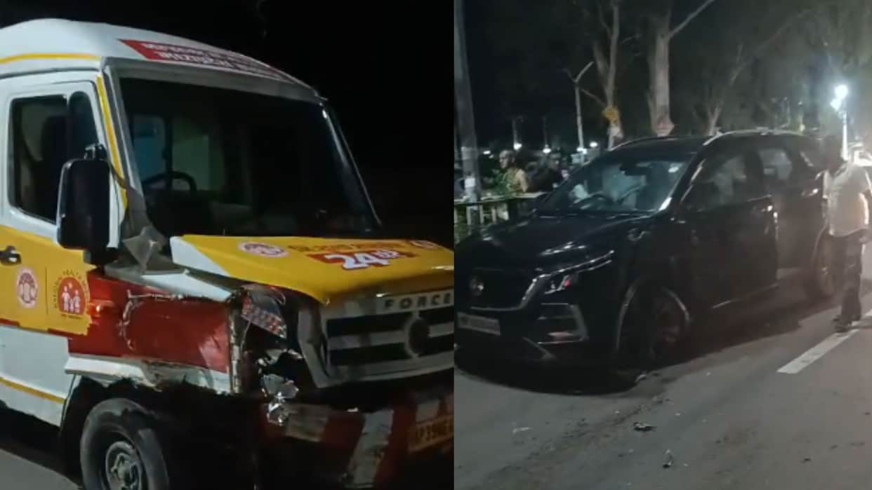 Chhatarpur Road Accident Ambulance Collides Head-On with Car in MP Multiple Injured Hospitalized