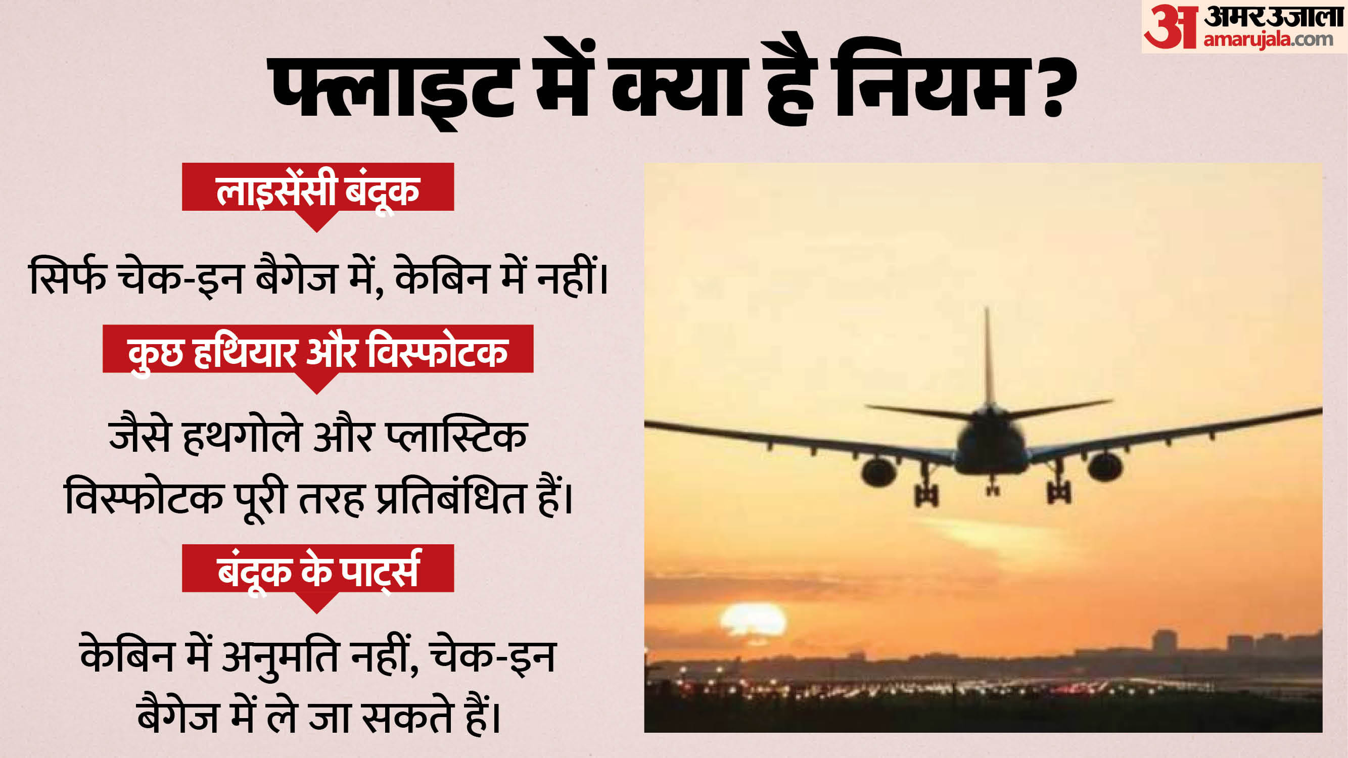 फ्लाइट के नियम