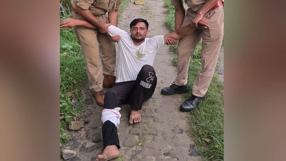 Saharanpur: Two cow slaughterers arrested following a police encounter in Badgaon