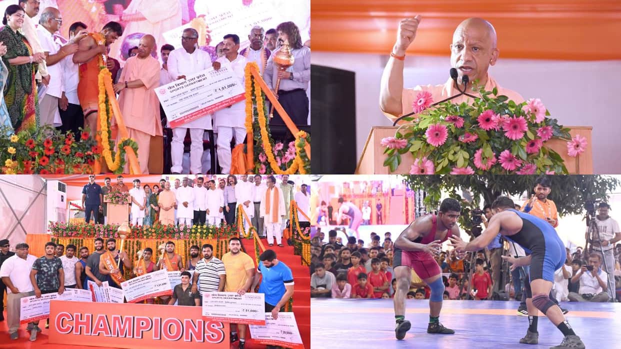 CM Yogi announces in Gorakhpur 500 more medal-winning athletes to get government jobs