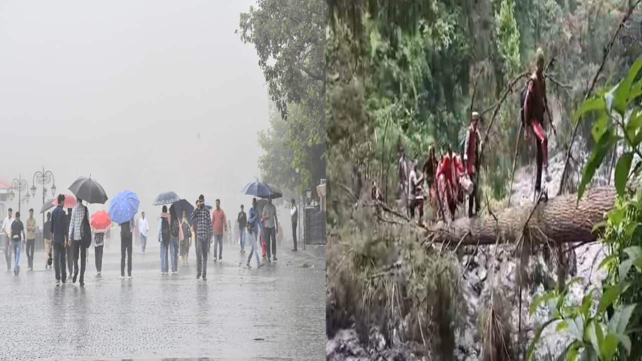 शिमला में झमाझम बारिश, भरमाैर में फटा बादल।