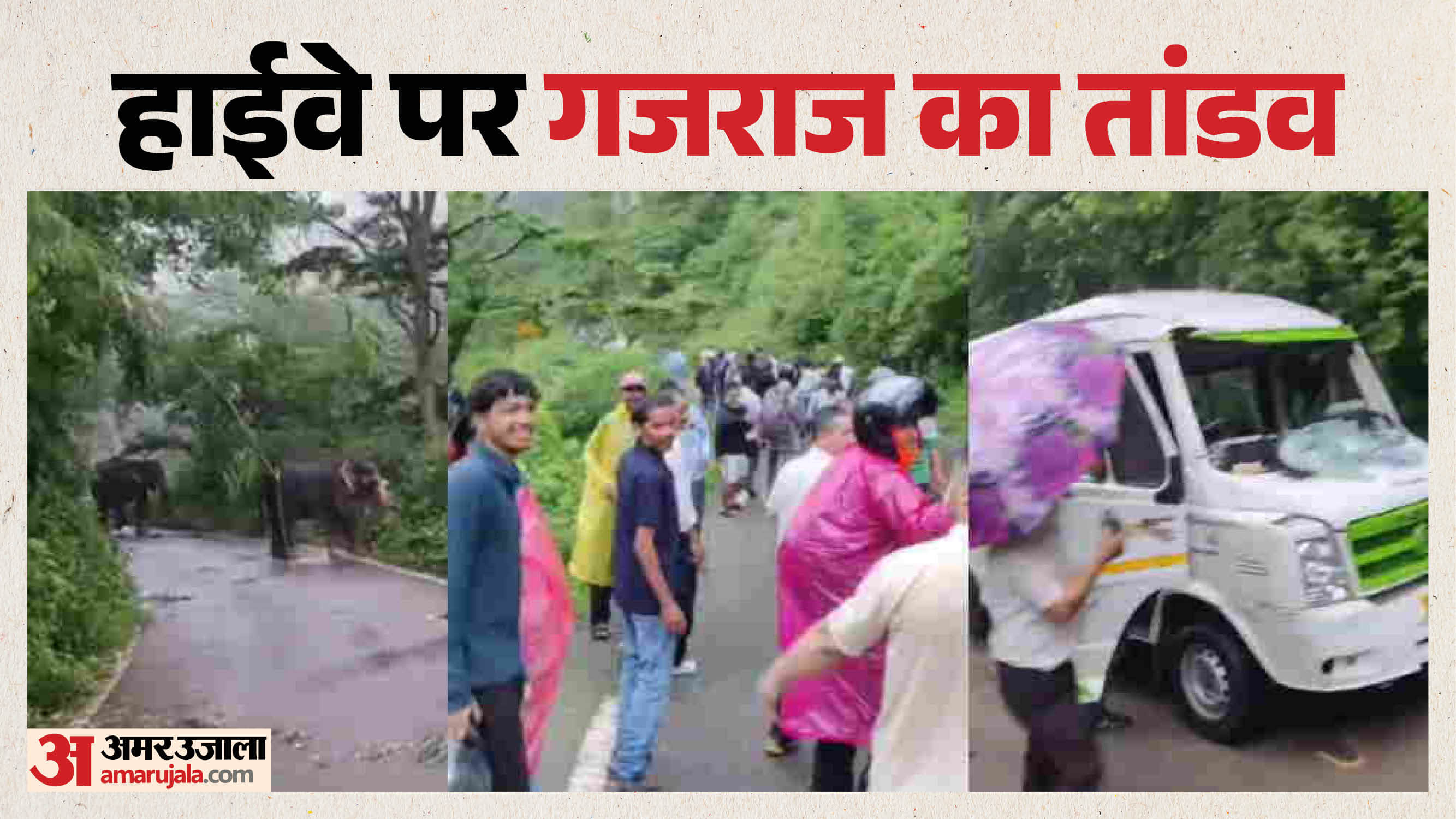 कोटद्वार में हाथी का तांडव