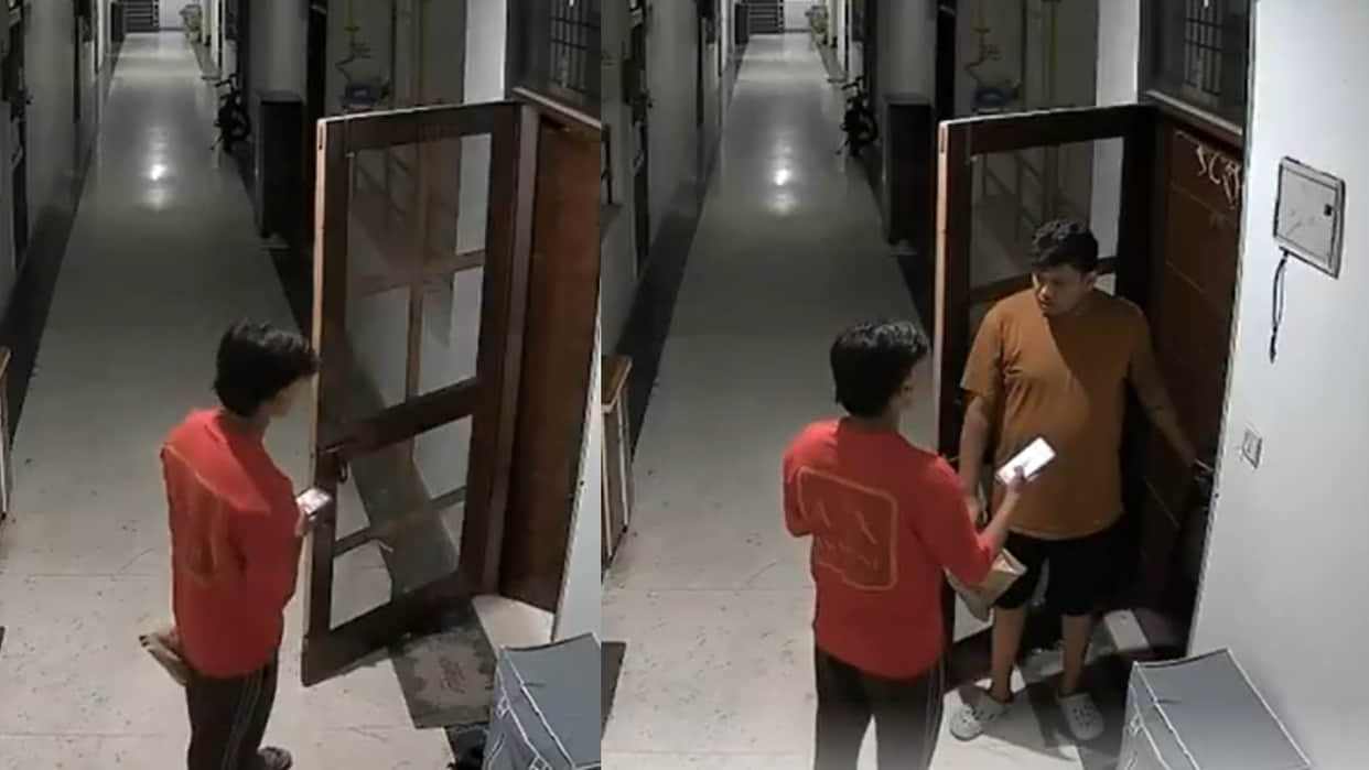 Meerut ganga heights man delivery boy beaten locked in room viral video