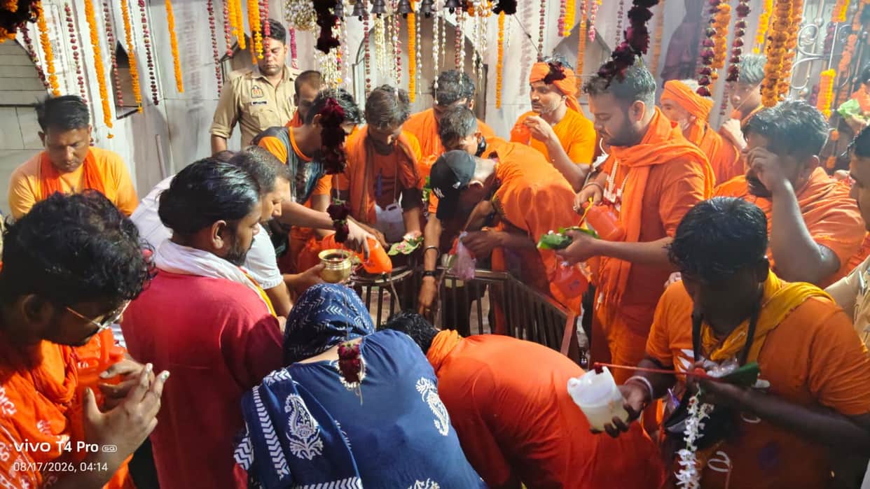 Rare coincidence of Nag Panchami third Monday of Sawan massive  devotees at Baba Belkharnath Dham.
