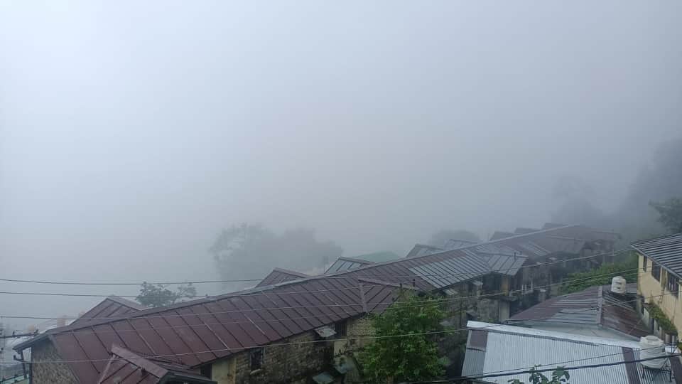 Rain and fog in Kumaon Uttarakhand region