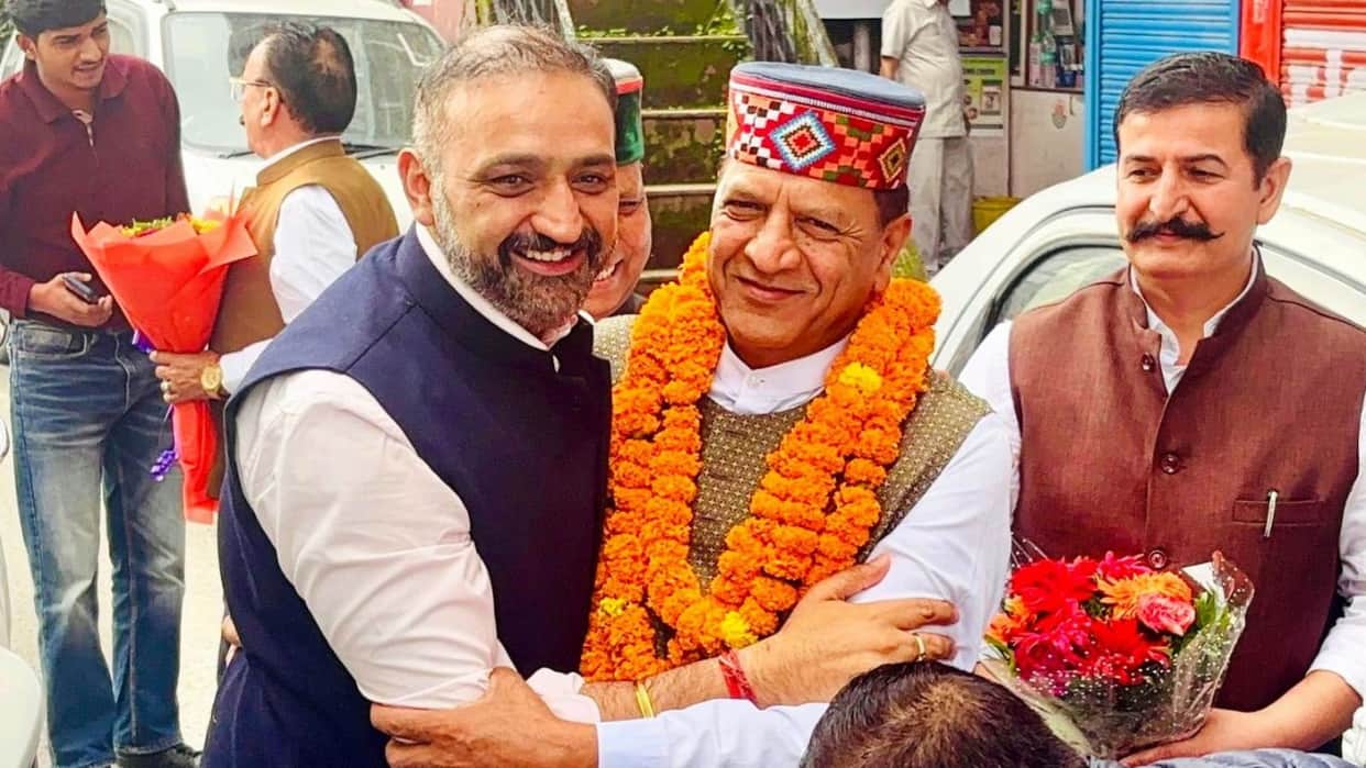 rajeev bindal attack sukhu government jobs paper leak tax himachal