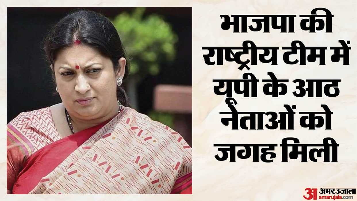 Eight leaders from UP find a place in the national team; former minister Smriti Irani appointed National Gener