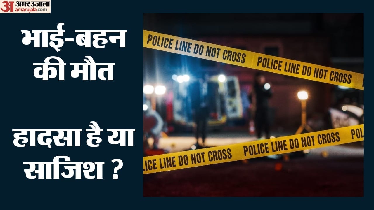 अज्ञात वाहन ने ली भाई-बहन की जान