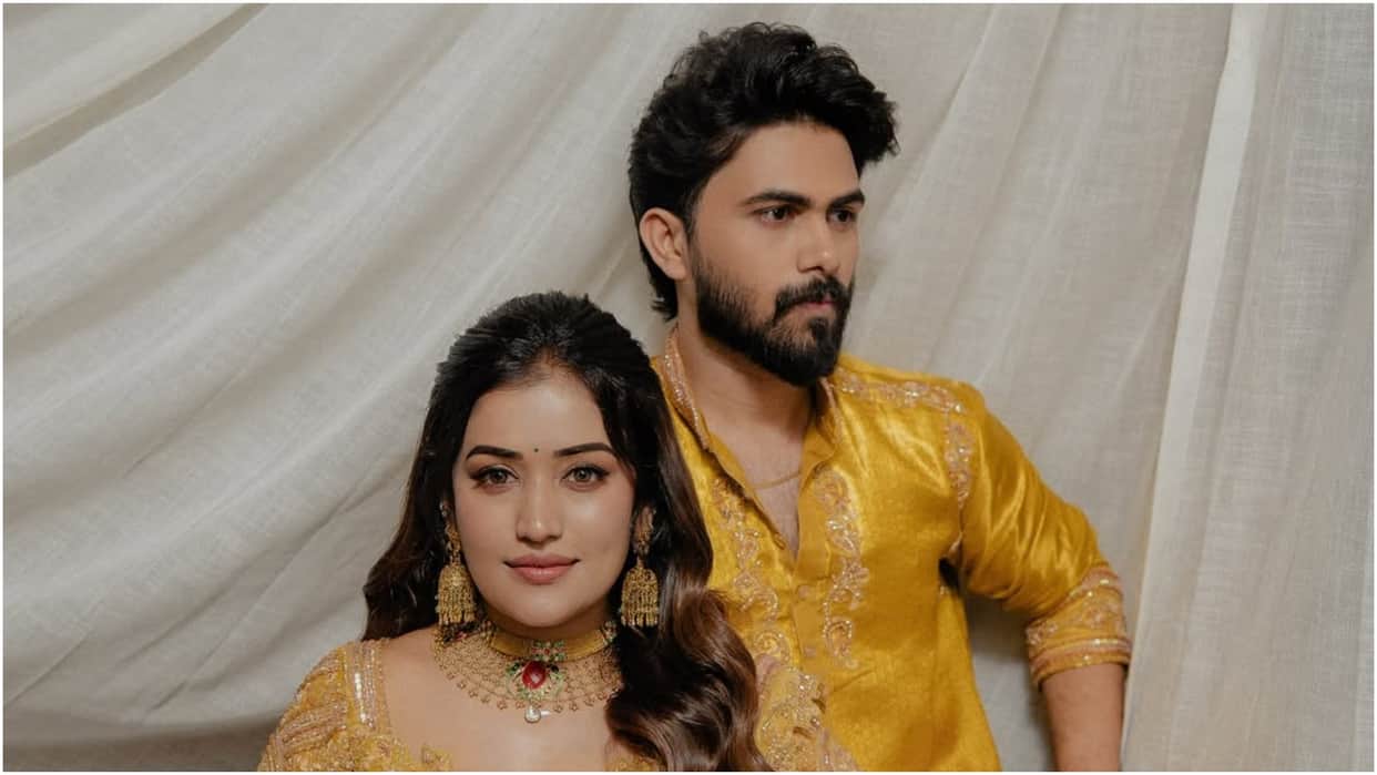Bigg Boss Malayalam 7 winner Actress anumol gets married with Bhuvanesh at Guruvayur Temple Shares Photos