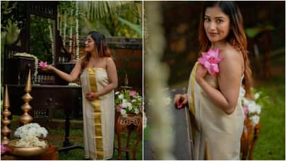 Bigg Boss Malayalam 7 winner Actress anumol gets married with Bhuvanesh at Guruvayur Temple Shares Photos