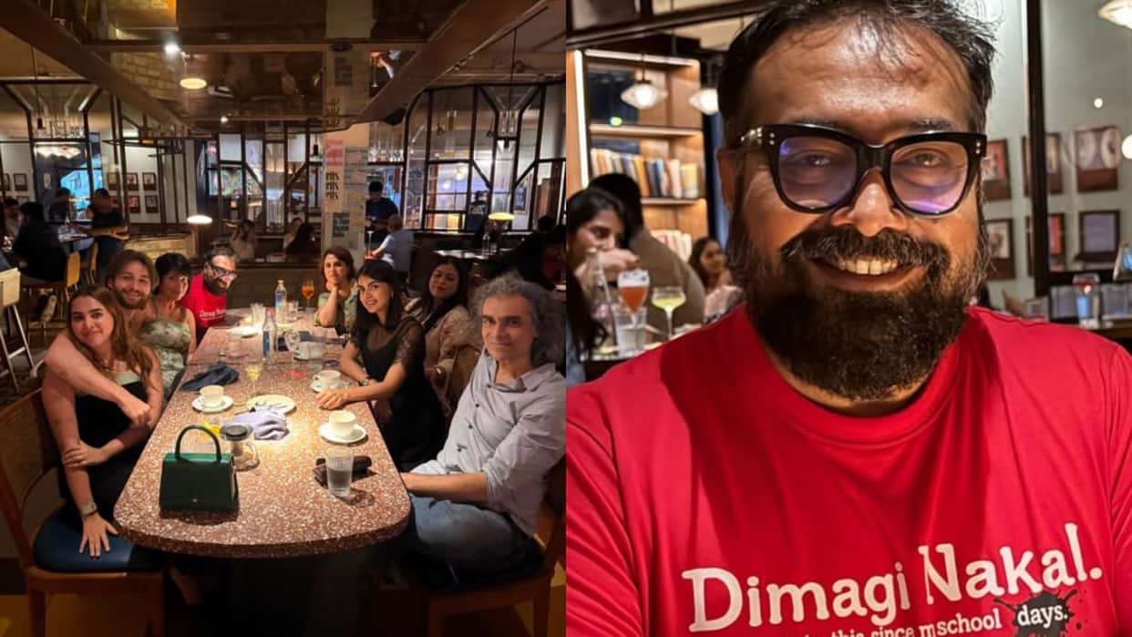 Anurag Kashyap Wear Dimagi Nakal T Shirt At Dinner With Imtiaz Ali Amid Dimagi Naxal Comment Row