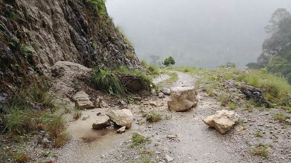 Adi Kailash Yatra route closed after heavy rain