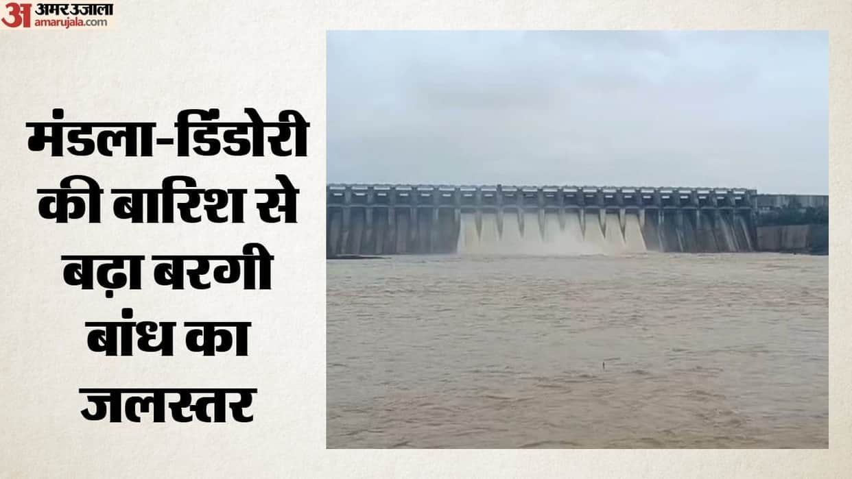 heavy rain impact jabalpur bargi dam gates open narmada banks on alert water news in hindi