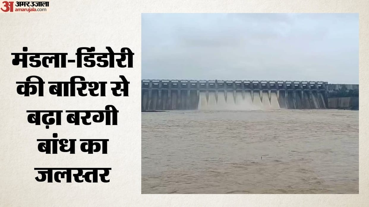 heavy rain impact jabalpur bargi dam gates open narmada banks on alert water news in hindi