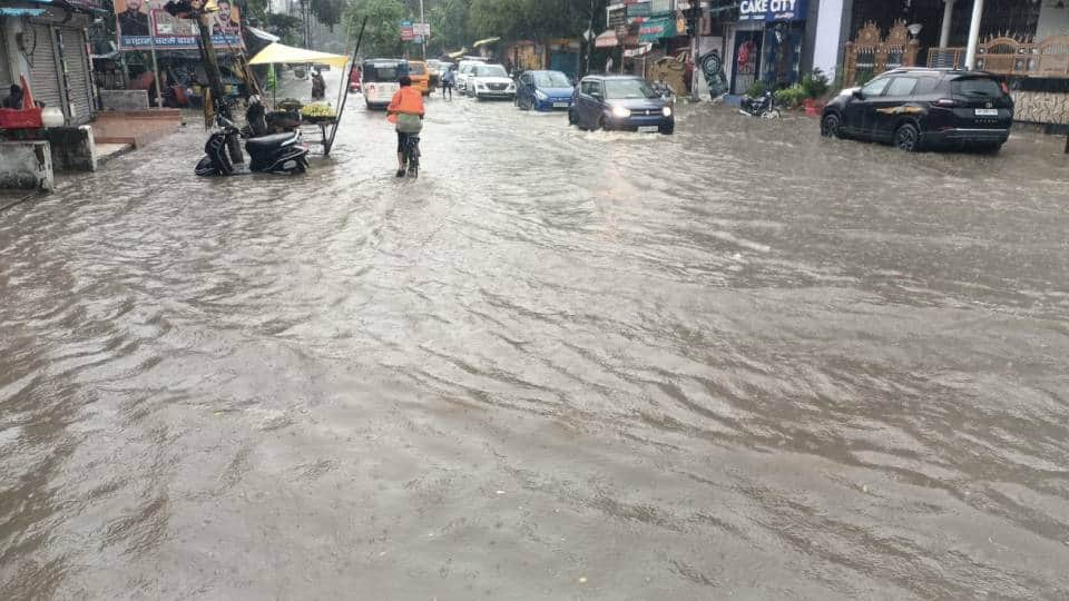Lucknow inundated by rain 12 UP districts hit by floods