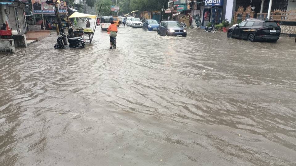 Lucknow inundated by rain 12 UP districts hit by floods