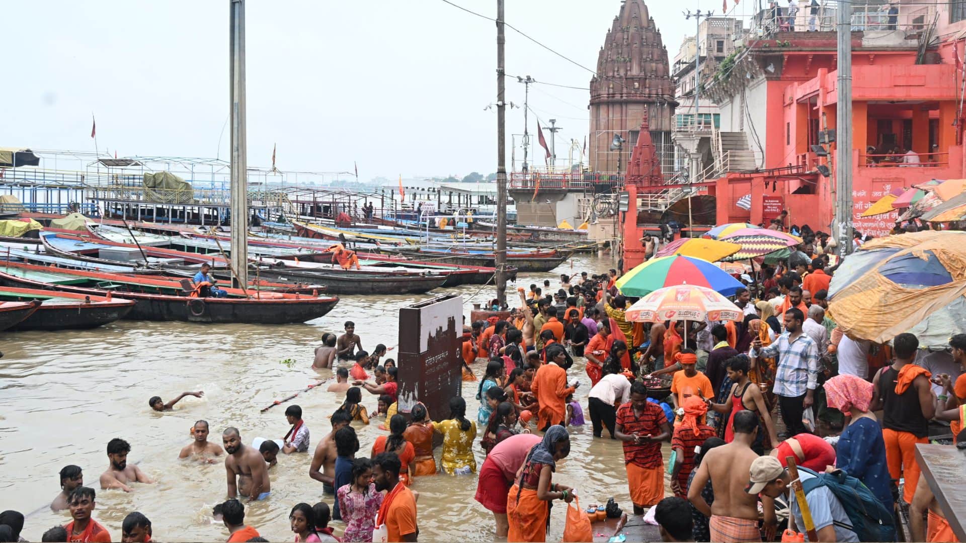 Manikarnika and Harishchandra Ghat Cremation sites relocated due to rising Ganga water levels in Varanasi
