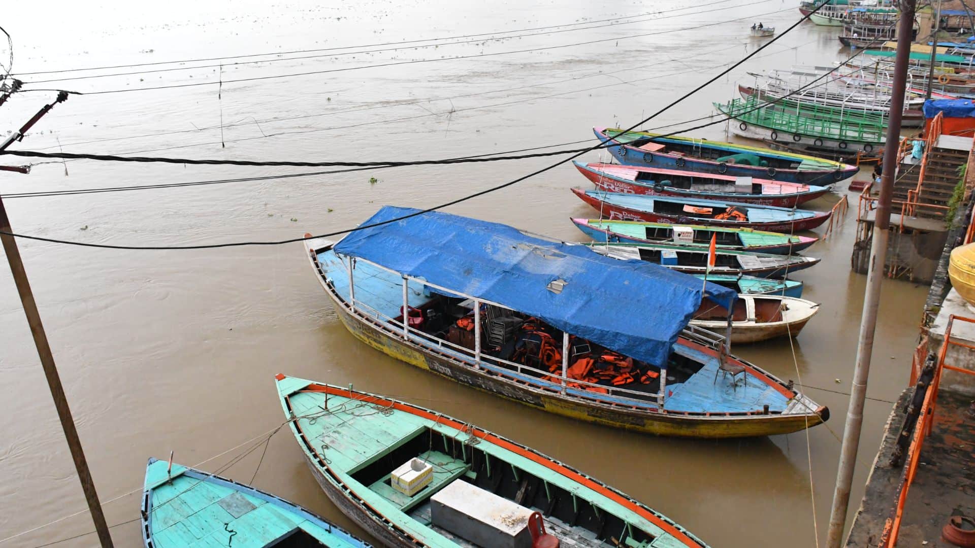 Manikarnika and Harishchandra Ghat Cremation sites relocated due to rising Ganga water levels in Varanasi