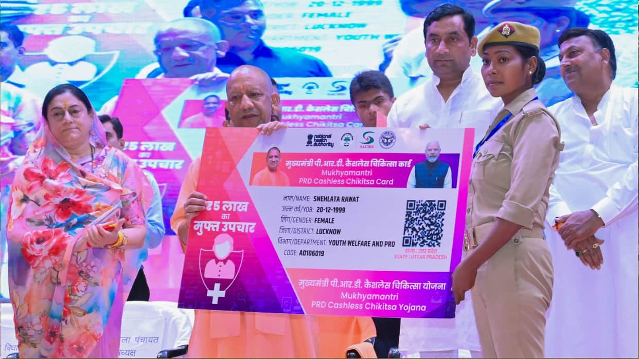 CM Yogi launches cashless medical scheme for PRD personnel.