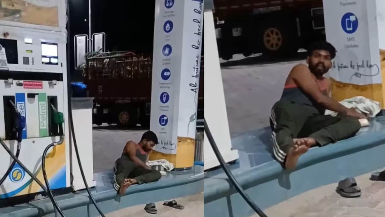 Inspirational Story Working Man Studying In Petrol Pump In The Night Just To Fulfill His Education Dreams