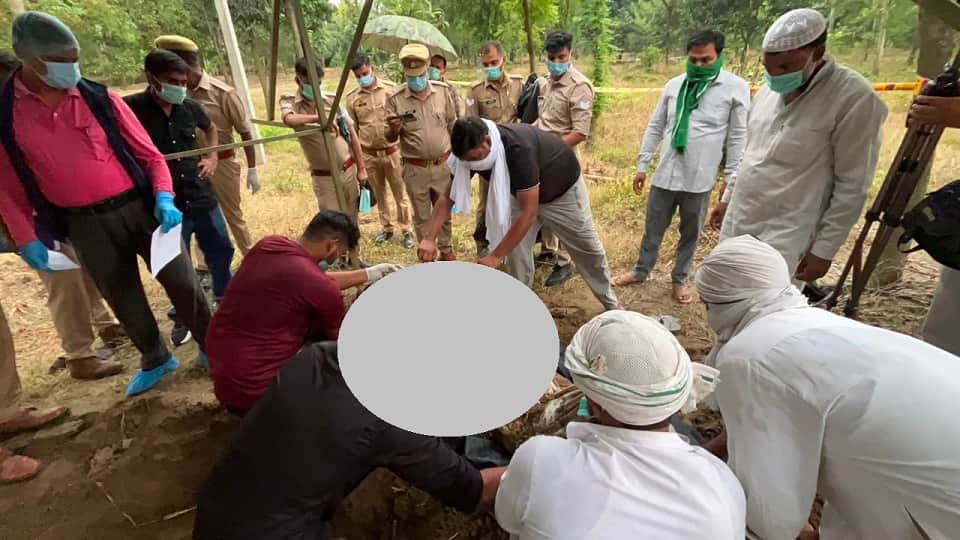 Saharanpur: Woman's body exhumed after 83 days and sent for post-mortem; murder FIR registered against four