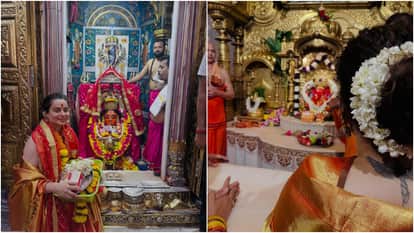 Kangana Ranaut visit Shree Siddhivinayak and Mumba Devi Temple offers prayers and shares Photos