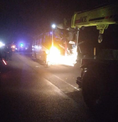 Passenger Bus Crashes Into Stationary Vehicle in Kannauj, Five Injured