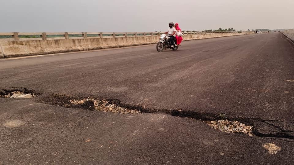 Moradabad: Ring Road caves due to rain before even opening; 33-km-long route being constructed cost ₹655 crore