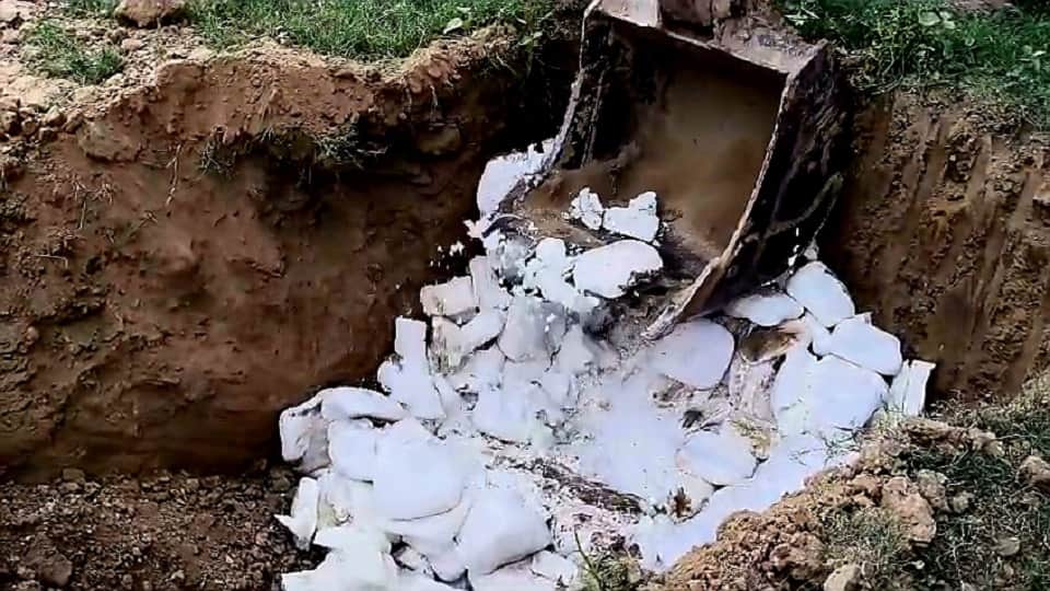 500 kg paneer and 2,000 liters of milk destroyed