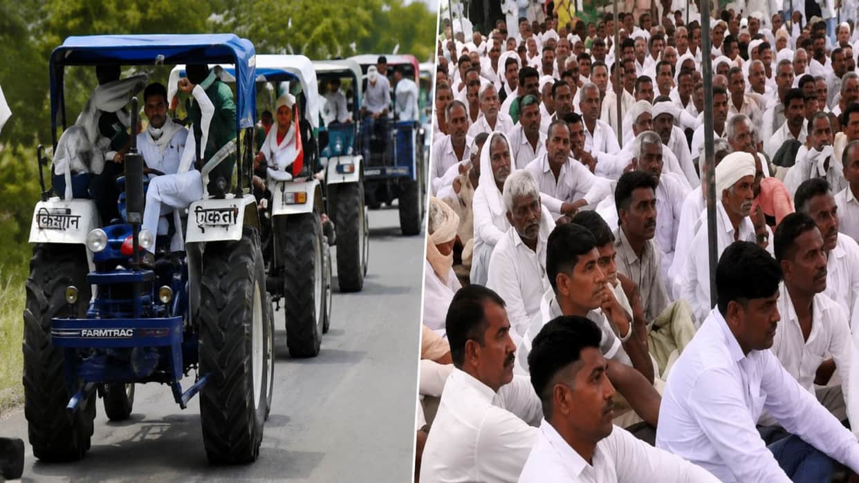 Hanumangarh News: Farmers Protest Over Irrigation Water, Reach District Headquarters with Tractors